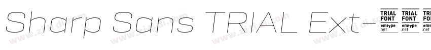 Sharp Sans TRIAL Ext字体转换